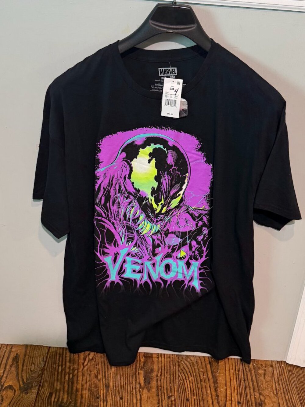 NEW MARVEL WE ARE VENOM BLACK / PINK T SHIRT MENS SIZE 2XL NWT RARE